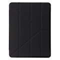 Miniatyrbillede 2 af 5: PU Læder Etui til iPad Air 11 (2024) Origami Stativ Transparent Tablet Etui - Sort-WELLNGS Black