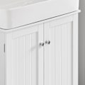 Miniatyrbillede 5 af 5: SoBuy håndvask underskab, badeværelsesmøbler, med 2 døre, BZR18-W Wh White Sink cabinet (on wall)