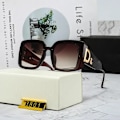 Miniatyrbillede 2 af 7: Moderne Designer solbriller berømte mærker Oversized Luksus gafas de sol kvinder Solbriller 2024 C1 LOGO D