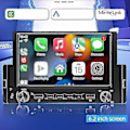 Pikkukuva 2 / 5: 1din 6,2 tuuman näytöllä varustettu Carplay- ja Android Auto -autoradio, Bluetooth-MP5-soitin, 2 USB-porttia, FM-vastaanotin