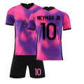 Pikkukuva 1 / 11: 2021 Paris Saint-Germain vieraspelipaita nro 7 Mbappe jalkapallopaita nro 4 Ramos paita nro 30 Messi puku 2021 Three Guest Paris No. 10 26#