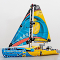 Miniatyrbillede 2 af 5: 330 stk Technic Racing Yacht Byggeklodser Passer til 42074 Race Sejlbåd Samlingsklodser Legetøj Dreng Kæreste Fødselsdagsgaver Ny