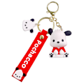 Miniatyrbillede 7 af 8: Kawaii Sanrio Nøglering e Tegneserie Pochacco Dukke Vedhæng Bilnøgle - på lager Red
