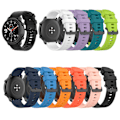 Miniatyrbilde 4 av 5: Mykt silikonarmbånd 20/22mm Smartklokke Rem Erstatning Armbåndstilbehør for Amazfit Gtr 2e/gts 2e/bip/bip U Midnattsblå Midnight Blue 20mm