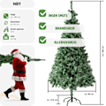 Miniatyrbilde 6 av 8: tectake Kunstig juletre med metallstativ, grønn - 180 cm Green Grön