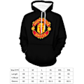 Miniatyrbilde 1 av 3: Manchester United hettegenser løs skjorte unisex L