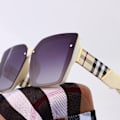 Pikkukuva 7 / 7: Light Shade Aurinkolasit MP9142 Polarisoitu Muotibrändi Suunnittelija Trendikkäät Sävylasit Aurinkolasit Naiset 2024 White fashion brand desinger