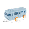 Miniatyrbild 2 av 5: Bärbar vattenflaska i bussform, bilvattenflaska med sugrör, Kawaii bilvattenflaska med sugrör Blue