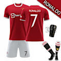 Pikkukuva 1 / 11: 21-22 Mestarien liigan versio Red Devilsin kotipaidasta nro 7 Ronaldo nro 6 Pogba nro 10 Rashford aikuisten puku Size 7 with socks + protective gear 26#