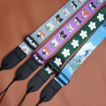 Miniatyrbild 3 av 5: Justerbar gitarrrem Justerbar gitarr axelrem Elektrisk gitarr axelrem med tryckt gitarr axelrem för Sky blue 0.1