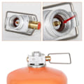 Miniatyrbilde 2 av 5: Camping gassbesparende plus gasskonverter skifter påfylling flat tank konverteringsadapter camping gassadapterventil, gull