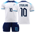 Miniatyrbillede 7 af 10: 2022 England VM-trøje nr. 9 Kane 10 Sterling 19 Mount 20 Foden Børnefodboldtrøje No. 25 with socks + protective gear #16