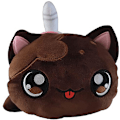 Miniatyrbillede 2 af 4: Fyldte katteplys legetøj Aphmau Meemeows katte bløde legetøj, kat meow meow blød plys donut hamburger kat plys dukke (Cola kat, 9,84 tommer) Multi-color