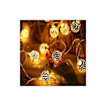 Miniatyrbild 3 av 4: Solcells Marocko boll ljusslinga varmvit 16 fot/5 meter 20 LED glob fe ljusslinga solcellslykta klot julbelysning för utomhus trädgård