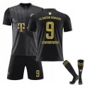 Miniatyrbillede 1 af 6: Voksen Lewandowski #9 Fc Bayern München Fodbold T-shirts Jersey Sæt M(170-175CM)