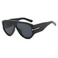 Miniatyrbillede 2 af 7: ADE WU KDD9577 Flade Top Pilot Solbriller Fashion Gradient Store Ramme Tudse Solbriller Brede Ben Overdimensionerede Solbriller Til Kvinder C8 pilot