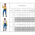 Pikkukuva 4 / 4: Toy Story Woody Aikuisten Hieno Pukeutumiskaupungin Cowboy-asu Cosplay-vaatteet M