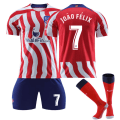 Miniatyrbild 7 av 11: 22-23 Atletico Madrid hemmatröja nr 8 Griezmann tröjset nr 7 Philips med strumpor Correa fotbollströja Atletico Madrid Home Stadium No. 10 #16