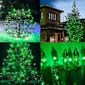 Miniatyrbillede 2 af 5: Julemini-lysstreng, 50 LED-lysstreng med UL-certificering Green