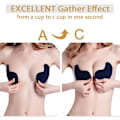 Pikkukuva 5 / 5: Pairs Sticky Bra Push Up itseliimautuva rintaliivit näkymätön olkaimeton Bcup