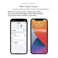 Miniatyrbillede 4 af 5: Bluetooth Mini GPS Locator Anti-Lost Alarm til nøglepung kuffert bagage kæledyr Finder Fungerer med fo Black