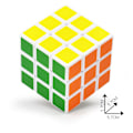 Miniatyrbilde 2 av 2: 3x3 Rubiks kube 50mm Hastighet Puslespill Rubiks kube leketøy