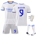 Pikkukuva 2 / 11: 21-22 Uusi Real Madridin kotipaita nro 7 Hazard nro 9 Benzema nro 10 Modric pelipaita jalkapalloasu Size 9 with socks 28#