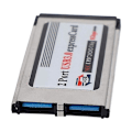 Miniatyrbillede 5 af 5: Hurtig Dual 2 Port USB 3.0 Express Card 34mm Slot Express Card Pcmcia Konverter Adapter til Lap