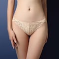 Miniatyrbild 3 av 7: Sexiga underkläder för kvinnor Plus Size Hög midja Spets trosor Damunderkläder-Blå-L