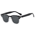 Pikkukuva 1 / 7: Uusi tulokas Unisex Retro Square aurinkolasit Brändilogo Mukautetut aurinkolasit 2024 Vintage riisi niitti pyöreä kehys aurinkolasit face black -Black