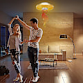 Pikkukuva 4 / 4: 36W LED-kattovalaisin Bluetooth-kaiuttimella, älykäs kaukosäätimellä ja sovelluksella