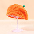 Miniatyrbillede 6 af 7: Familie Matchende Græskar Beret Mor og Mig Halloween Beanie Strikket Beanie Child