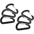 Miniatyrbilde 3 av 7: D-ring Karabinkrok, 20 stk Plast Vandring Spenne Nøkkelringer for Utendørs