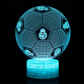 Miniatyrbillede 1 af 4: 3D Phantom Fodboldlampe Real Madrid 7 Farver LED Touch Bordlampe Soveværelse Natlampe Gave Nationaldag
