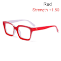 Miniatyrbillede 1 af 10: Læsebriller Presbyopia Briller RØD STYRKE +1.50 rød ed Strength +1.50-Strength +1.50