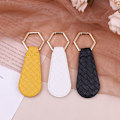 Miniatyrbilde 5 av 5: Hattklips for veske PU lær magnetisk hatt holder for reise svart White