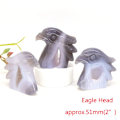 Miniatyrbilde 5 av 5: Svane Ørn Hode Fisk Ugle Pingvin Statue Naturlig Stein Grå Agat Geode Healing Krystall Utskåret Dyrefigurer Håndverk Hjemmeinnredning Pingvin Penguin 3 pcs