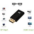 Miniatyrbillede 3 af 5: DisplayPort til HDMI-kompatibel adapter DP han til hun HDMI-C - Perfekt 1080P