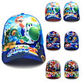 Miniatyrbillede 2 af 2: Super Mario Bros kasket justerbar hat til børn A-blue