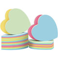 Miniatyrbillede 2 af 5: Hjerteformede sticky notes - 10 blokke 76x76mm søde post-it notes, ZQKLA