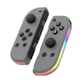 Miniatyrbild 1 av 5: Handkontroll LED Kompatibel med JoyCon Nintendo Switch Grå Grå Grey GREY