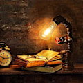 Miniatyrbilde 3 av 4: Industrielle robotlamper for gutter - Retro steampunk-lampe - Kul og søt bordlampe - Vannrørlampe for kontor, soverom, stue bB