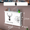 Miniatyrbild 1 av 5: Stor trådlös wifi-router hylla förvaringslådor kabelström plus G