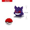 Miniatyrbillede 1 af 4: Nano Blocks Små Byggeklodser Pikachu Murstensmodel Uddannelsesmæssige Legetøj Til Børn Fødselsdag Mursten Gangs
