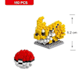 Miniatyrbillede 1 af 4: Nano Blocks Små Byggeklodser Pikachu Mursten Model Uddannelsesmæssige Legetøj Til Børn Fødselsdag Mursten Klodser Jolteon