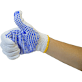 Miniatyrbild 4 av 5: Arbets handskar för Lmell män eller kvinnor vinter prickar vändbara resistenta grepp reparation byggare konstruktion present