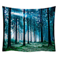 Miniatyrbilde 1 av 5: Naturvev Misty Tree Tapestry Jungle Creek Psychedelic