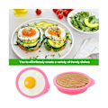 Miniatyrbillede 4 af 5: 4 stk. Air Fryer Æggeforme, Air Fryer Æggeforme Silikone, til Muffinlåg, Toast, Non-Stick Air Fryer Tilbehør