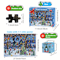 Miniatyrbilde 3 av 5: Adventskalender 2024 Julepuslespill for Voksne, Juletellingspuslespill, 24 Brikker 1008 Brikkers Puslespill Nedtelling til Julaften PT001