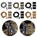 Miniatyrbillede 2 af 5: IC Taktisk Flag Bungee Elastisk Fastgørelsessnor Retention Loo ulvebrun